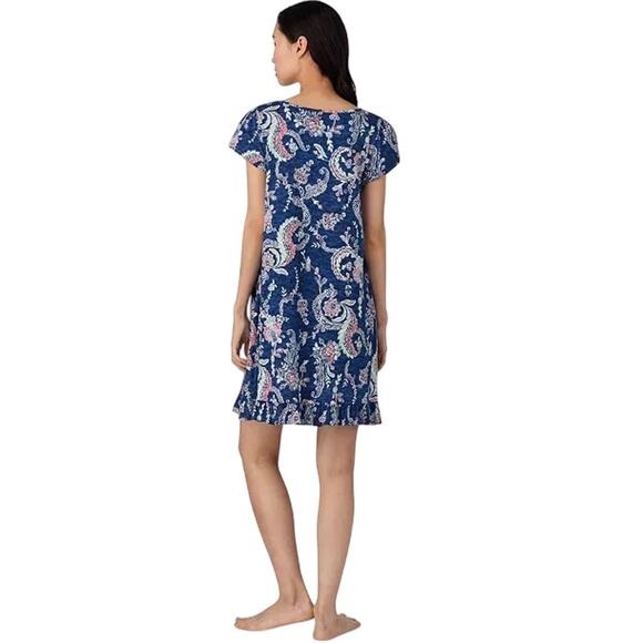 Ralph Lauren Flutter Sleeve Keyhole Neck Boho Nightgown Size 3X - Picture 2 of 4